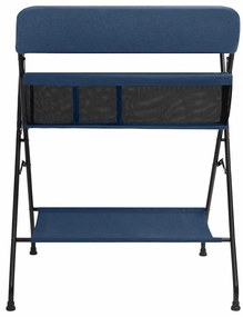 Mesa muda-fraldas ferro azul-marinho