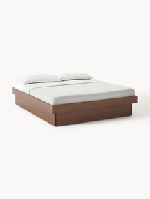 Wooden Bed Sato with Drawers