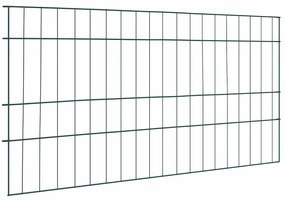 vidaXL Conjunto de Cerca para Lago 5 pcs Verde 100 x 50 cm Aço