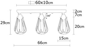 Candeeiro de Teto Fetiye – Preto – 66 cm de Diâmetro