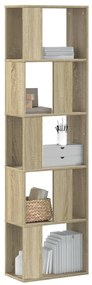Estante c/ 5 prateleiras derivados de madeira carvalho sonoma