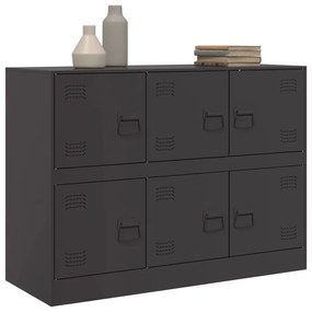 Aparador 99x39x73 cm aço preto