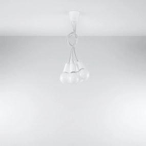 Candeeiro de Teto Suspenso DIEGO 5 Lampâdas Branco