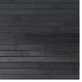 Tapete retangular 100x200 cm bambu cinzento