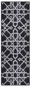 vidaXL Tapete/passadeira 80x250 cm preto