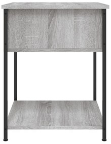 Mesa de cabeceira 44x45x58 cm derivados madeira cinzento sonoma