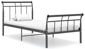 Estrutura de cama 90x200 cm metal preto