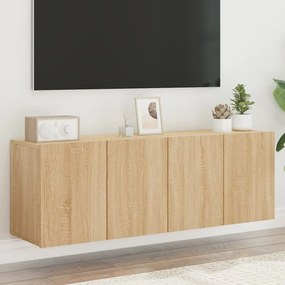 vidaXL Móveis de parede para TV 2 pcs 60x30x41 cm carvalho sonoma