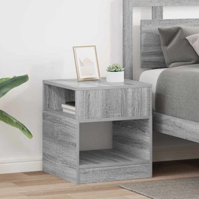 vidaXL Mesa de apoio 2 pcs Cinza Sonoma 40,5 x 40 x 45 cm