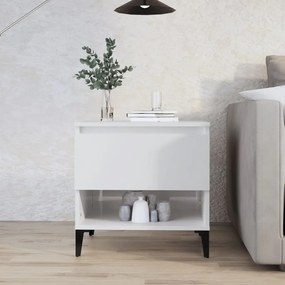Mesa de apoio 50x46x50 cm derivados de madeira branco brilhante