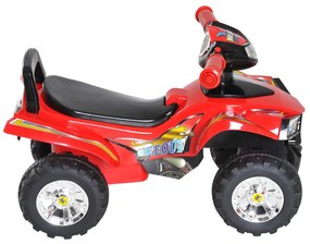 HOMCOM Mota Infantil Quad para crianças Carro sem pedais para bebê Brinquedo andador com buzina Música Luzes 60x38x42cm