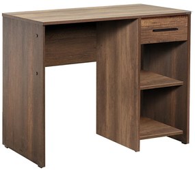 Secretária "Focus" com Gaveta e Prataleiras - 90 x 75 x 55 cm - Noguei