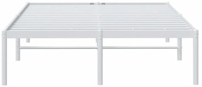 Estrutura de cama 120x200 cm metal branco