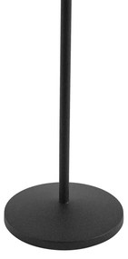 Candeeiro de mesa preto com LED recarregável com estação de carregamento IP65 - Raika Moderno