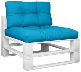 Almofadões para paletes 2 pcs tecido azul