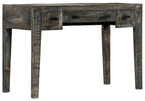 Secretária 110x50x75 cm madeira de mangueira maciça preto