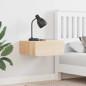 vidaXL Mesa de Cabeceira Montada na Parede com gaveta 2 pcs Castanho