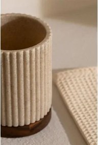 Porta-escovas Em Poliresina Wassila Nude Beige - Sklum