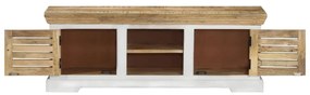 Móvel de TV 110x30x40 cm madeira de mangueira maciça