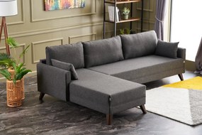 Sofá de Canto Bella – Antracite – 275 cm
