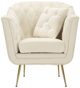 POLTRONA BUDAPEST COM ALMOFADA CM 88X83X91 CREME