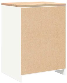 Armário de arrumação de garagem Branco 60x51x85 cm
