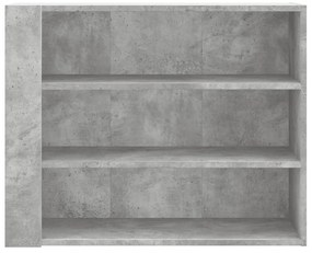 Armário parede 75x35x60 cm derivados madeira cinzento cimento