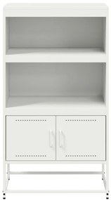 Aparador alto 68,5x38,5x123,5 cm aço branco