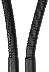 Candeeiro de pé moderno preto 2 luzes - Carmen