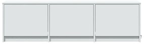 Móvel de TV 140x34x50 cm derivados de madeira branco