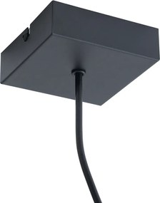 Fonte de alimentação para calha monofásica com placa de montagem quadrada preta - Iconic