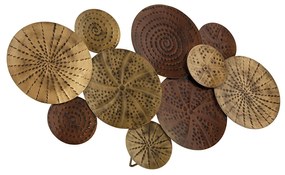 Candeeiro de parede Art Deco dourado antigo 71 cm - Kelly