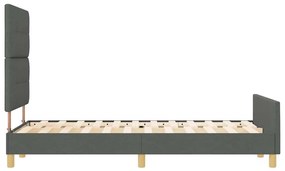 Cama vidaXL Cinza Escuro 120x200 cm Tecido