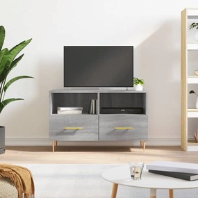 vidaXL Móvel de TV 80x36x50 cm derivados de madeira cinzento sonoma