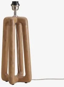 Base Para Candeeiro De Mesa 40 Cm Em Madeira De Manga Lureva Madeira De Manga - Sklum