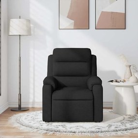 Poltrona de massagens reclinável tecido preto