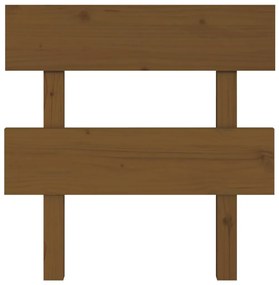 Cabeceira de cama 93,5x3x81 cm pinho maciço castanho mel