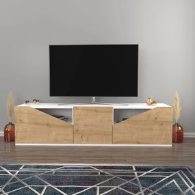 TV Stand Carson – Branco Carvalho – 160 cm x 35,3 cm x 40 cm