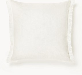 Capa de almofada em linho com franjas Luana