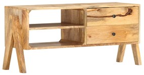 Móvel de TV 97x35x47 cm madeira de mangueira maciça