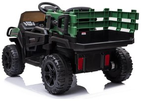 Carro elétrico crianças jeep Transporter 12V 1 crianças com controlo remoto Verde