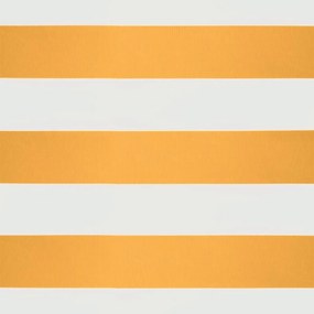 Toldo retrátil 4,5x3 m tecido e alumínio amarelo e branco