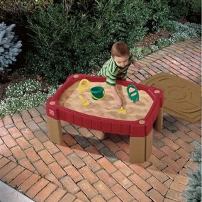 411745 Step2 Mesa de areia Naturally Playful vermelho