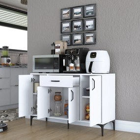 Armário Multiusos JE136 – Branco – 120x78,6x40 cm
