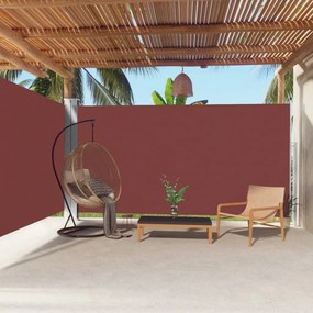 vidaXL Toldo lateral retrátil 200x600 cm castanho