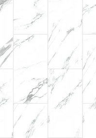 Mexen Glacier White painéis vinílicos 610 x 305 mm SPC 6,5 mm, IXPE 1,5 mm, 4 V-Fuga, Jazz White - F1151-0610-305-505-4V1-90