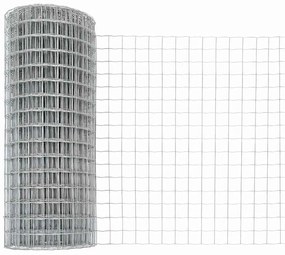 Cerca Euro com 13 Postes de Espeto 0,8 x 25 m em Aço Galvanizado