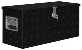 Caixa de alumínio 80x30x35 cm preto
