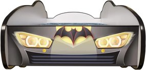 CAMA INFANTIL CRIANÇAS C/ LEDS E OFERTA COLCHÃO ESPUMA Racing Car Herois 160 x 80 - Batman PRETO