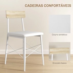 Conjunto de Refeição Compacto 3 Peças "Aurora" com Mesa e Cadeiras – 7